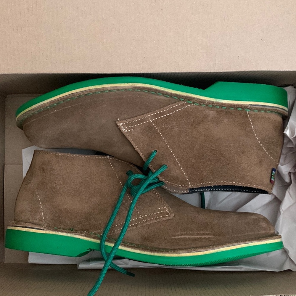 Veldskoen Heritage Green Sole Chukka Boots Shoes US Mens 8 US Womens 10